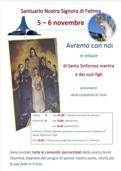 In cammino con i nostri fratelli Santi - Santa Sinforosa e figli martiri
