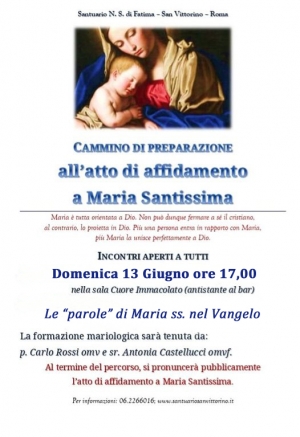 Formazione Mariana - Atto di Affidamento a Maria