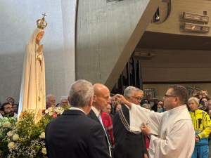 Al Santuario di San Vittorino, una preghiera per la pace nel giorno della Madonna del Rosario di Fátima
