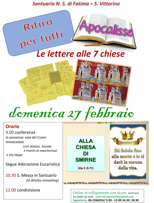 Ritiro per tutti - Le lettere alle 7 Chiese - Alla Chiesa di Smirne